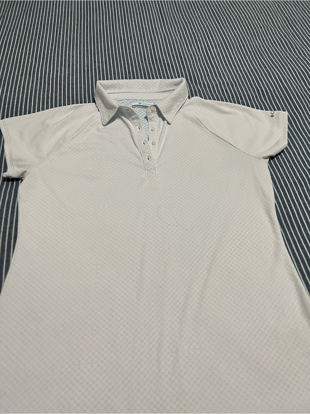 Columbia  Women's golf polo, white,  size medium